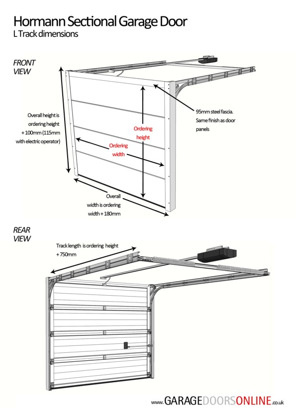 Low Headroom Garage Door Track Specs | Dandk Organizer