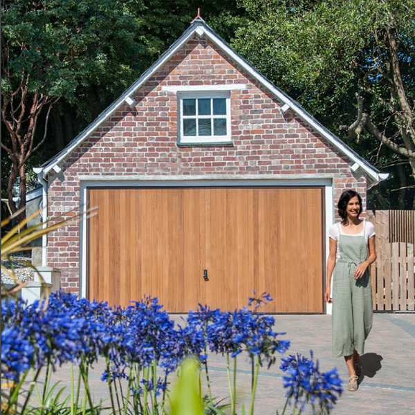 Garador Timber Up and Over double size garage door