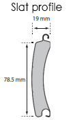 Roll77 slat profile