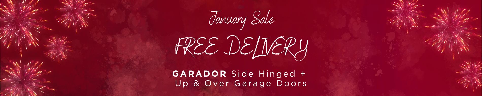 Free delivery on Garador side hinged and up and over garage doors