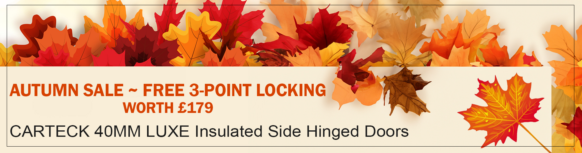 Free 3 point locking worth £179