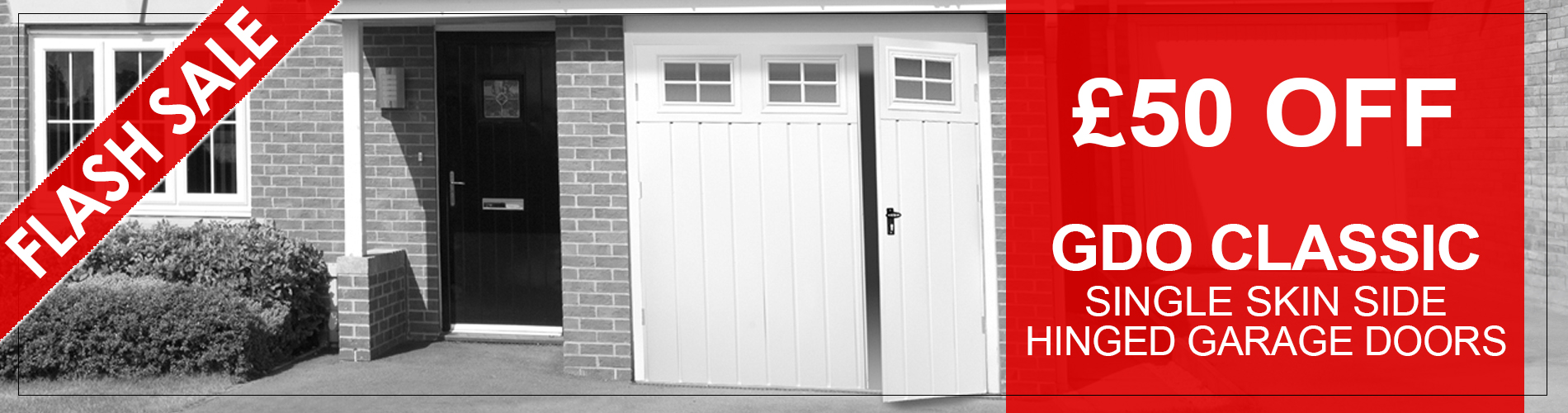 Extra £50 Off  GDO Classic Single Skin Side Hinged Doors