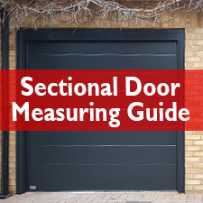 Sectional door measuring guide