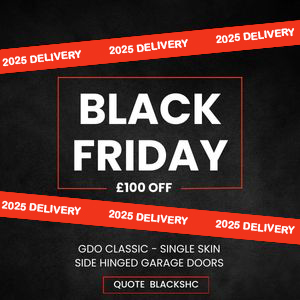 BLACK FRIDAY BONANZA!  £100 Off GDO Classic Single Skin Side Hinged Doors