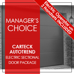 MANAGERS CHOICE - Carteck Autotrend Electric Sectional Doors