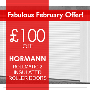 FABULOUS FEBRUARY OFFER!  £100 Off Hormann RollMatic2 Roller Garage Doors